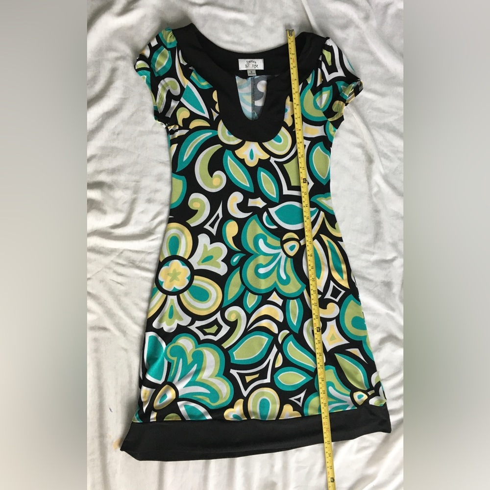 Sweet storm multicolored short dress